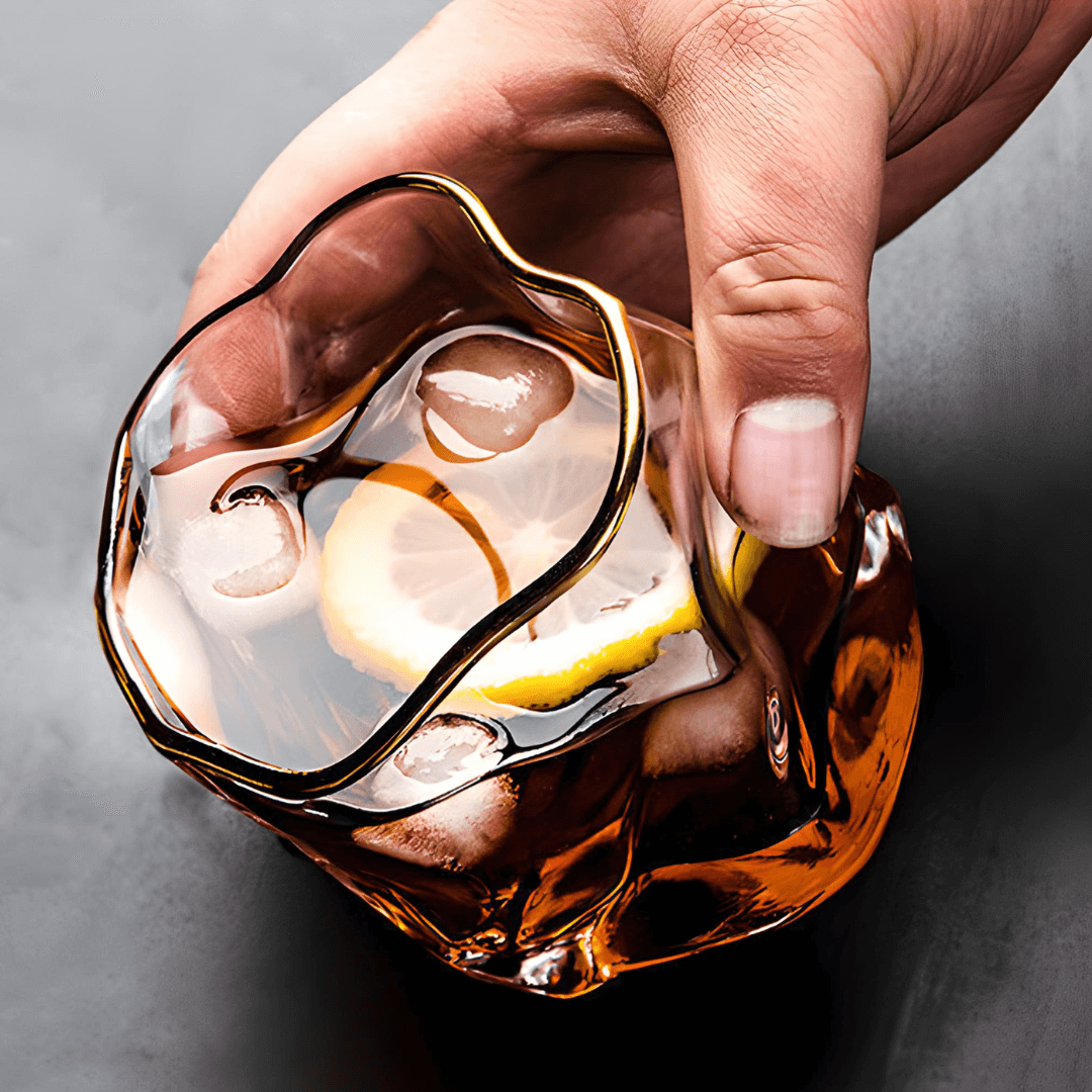 Hoshi Gold Japanese Crystal Whisky Glass