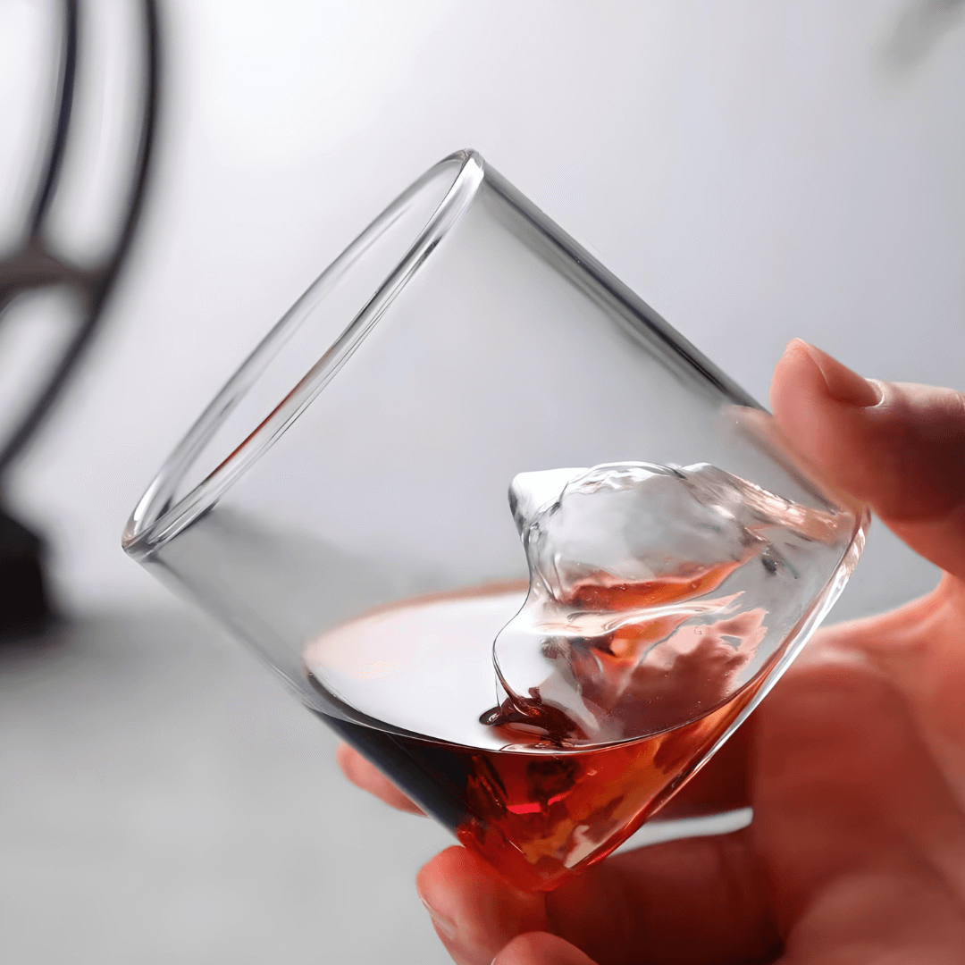 Mount Fuji Japanese Crystal Whisky Glass