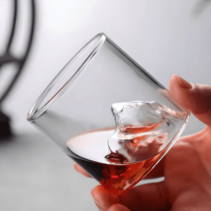 Mount Fuji Japanese Crystal Whisky Glass