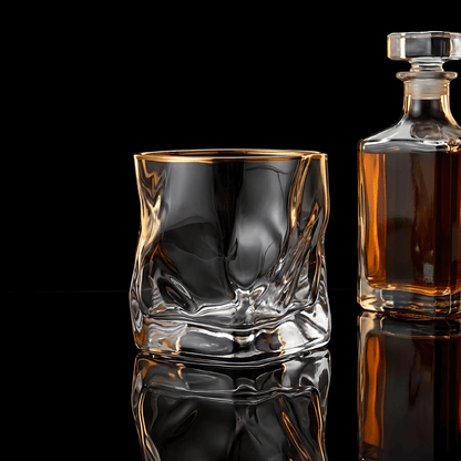Hoshi Gold Japanese Crystal Whisky Glass