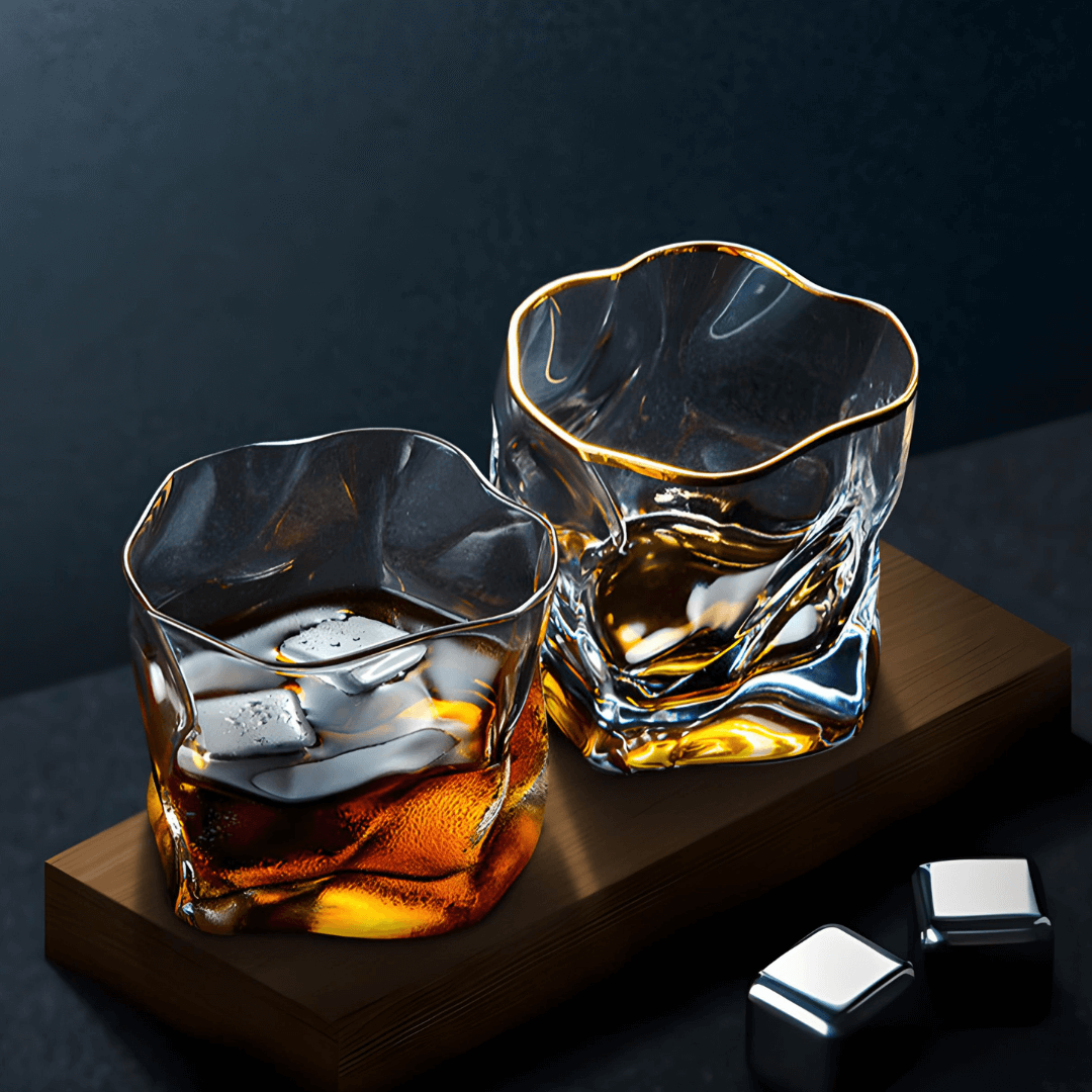 Hoshi Gold Japanese Crystal Whisky Glass