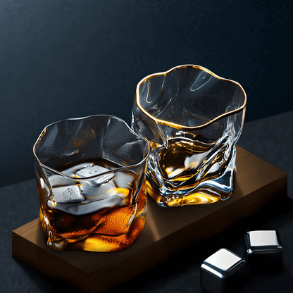Hoshi Gold Japanese Crystal Whisky Glass
