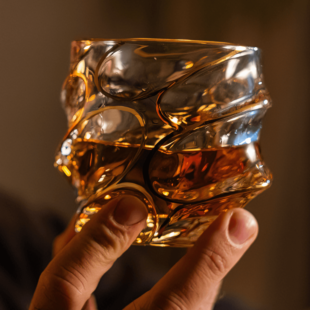 Arashi Gold Japanese Crystal Whisky Glass