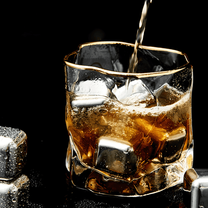 Hoshi Gold Japanese Crystal Whisky Glass