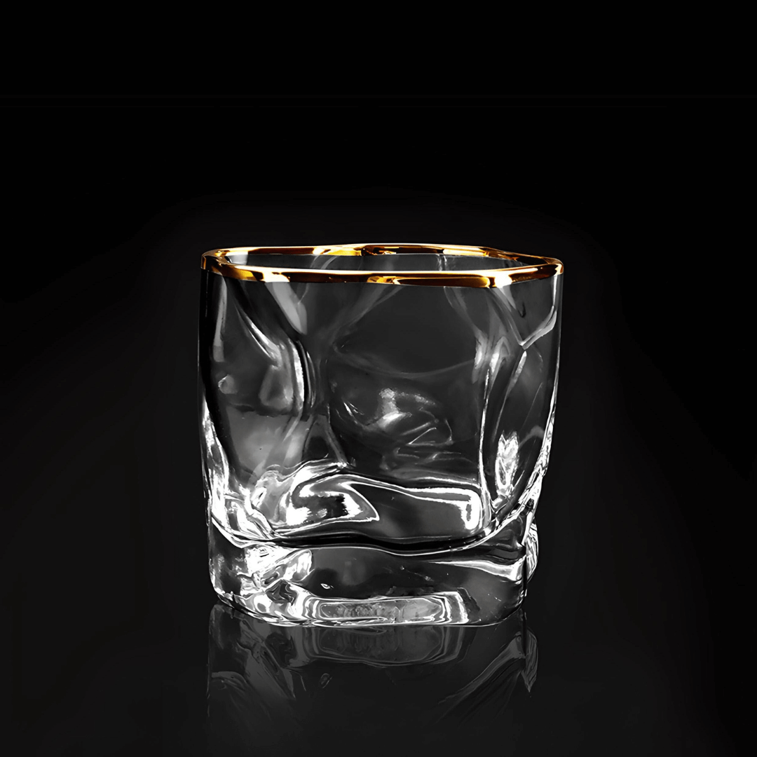 Hoshi Gold Japanese Crystal Whisky Glass