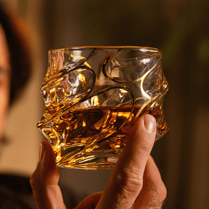 Arashi Gold Japanese Crystal Whisky Glass