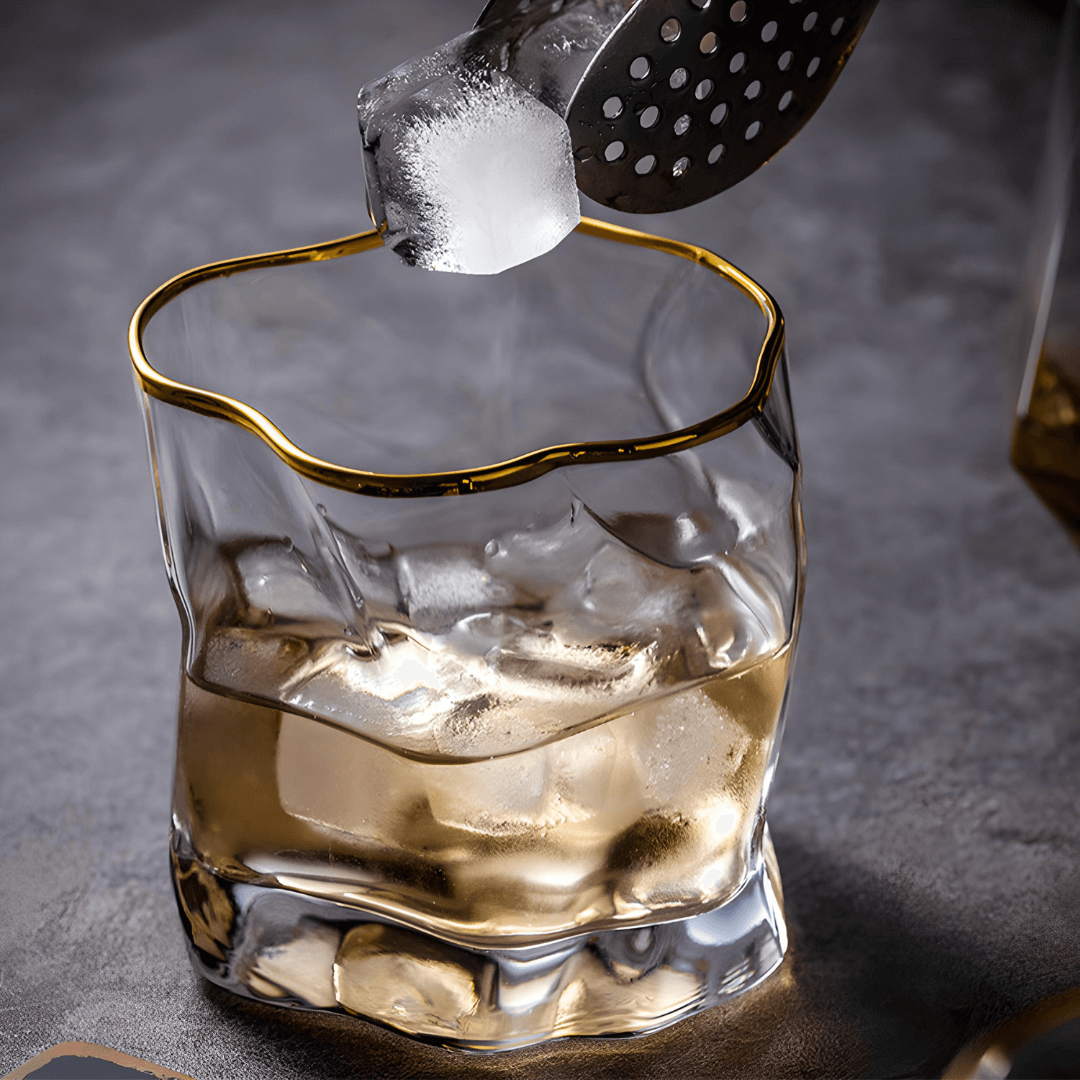 Hoshi Gold Japanese Crystal Whisky Glass