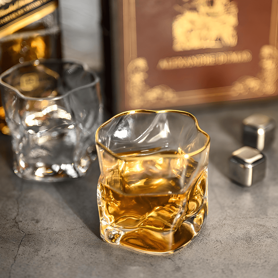 Hoshi Gold Japanese Crystal Whisky Glass