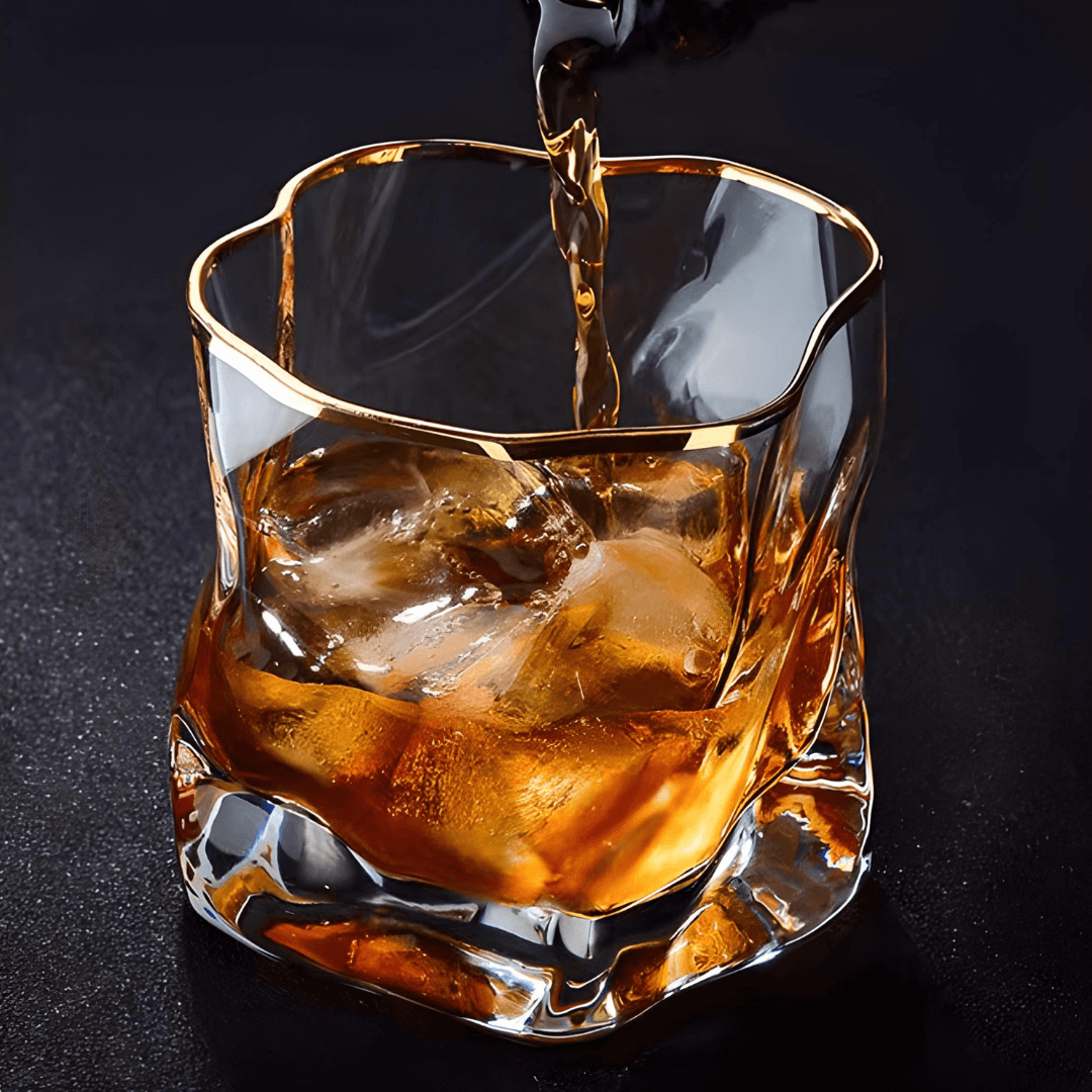 Hoshi Gold Japanese Crystal Whisky Glass