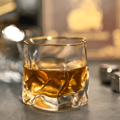 Hoshi Gold Japanese Crystal Whisky Glass