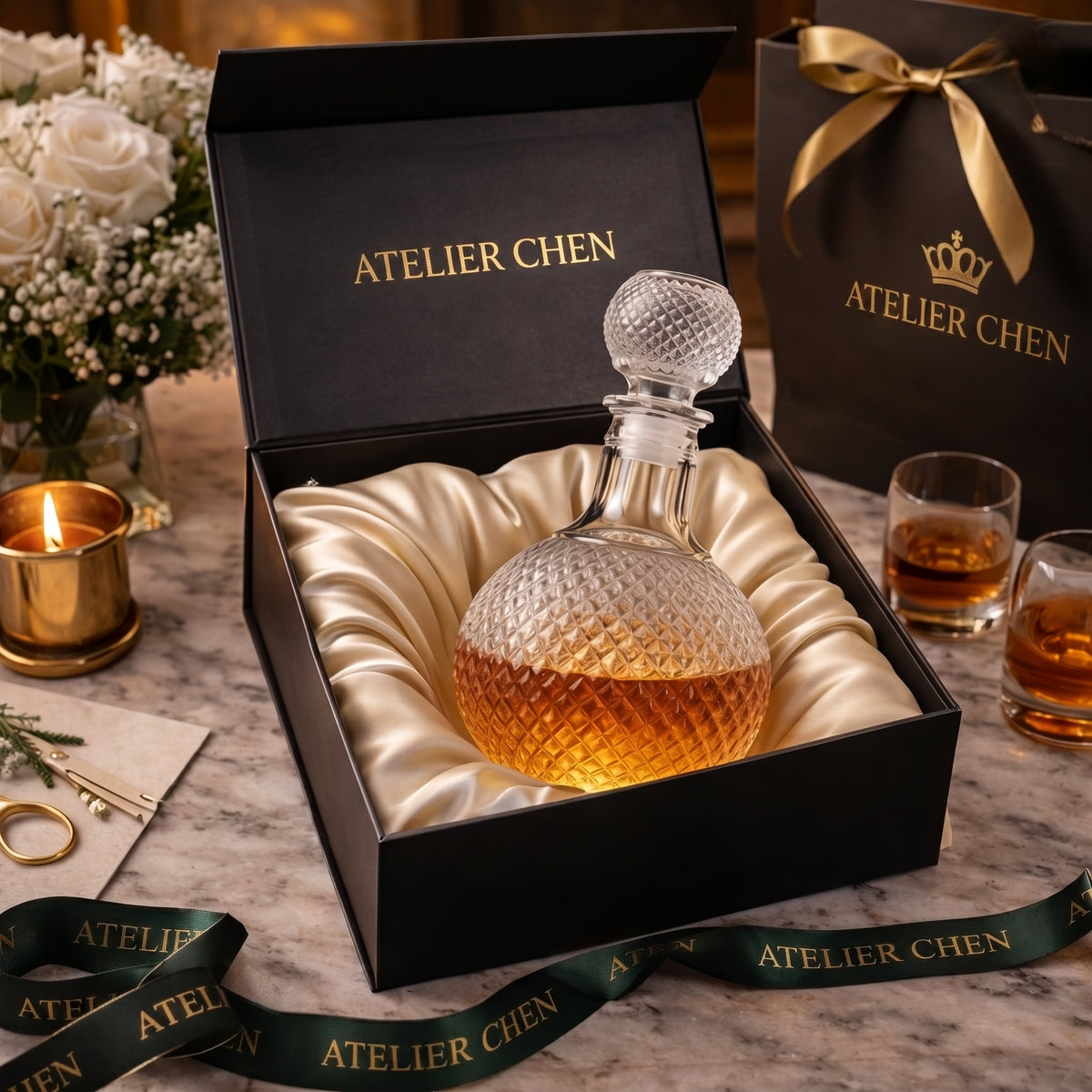 Whisky Decanter - Diamond Cut