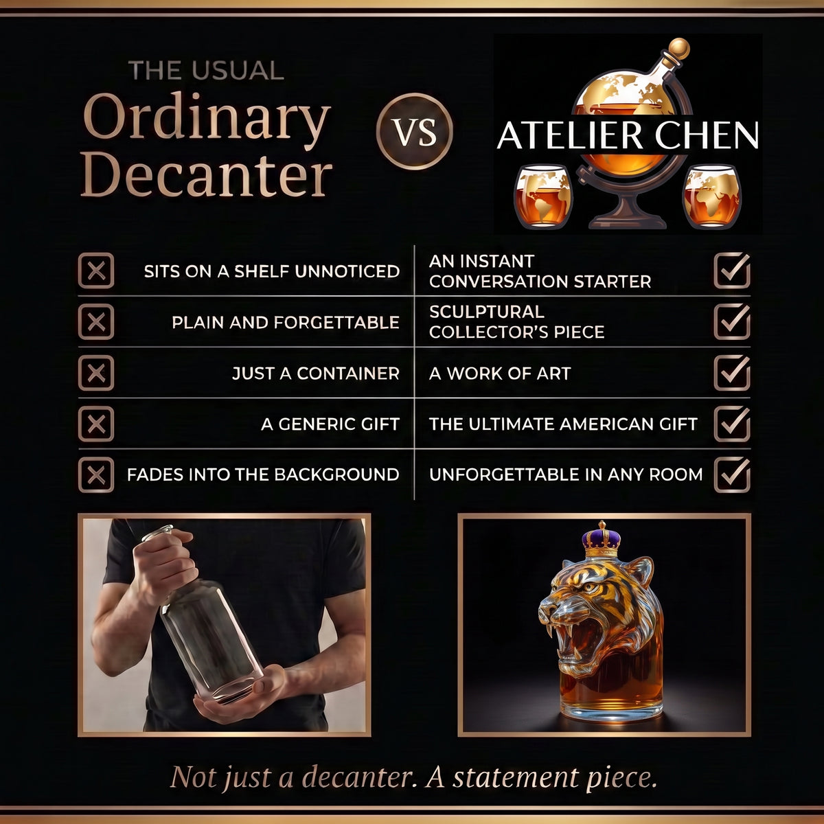 Whisky Decanter - Tiger Edition
