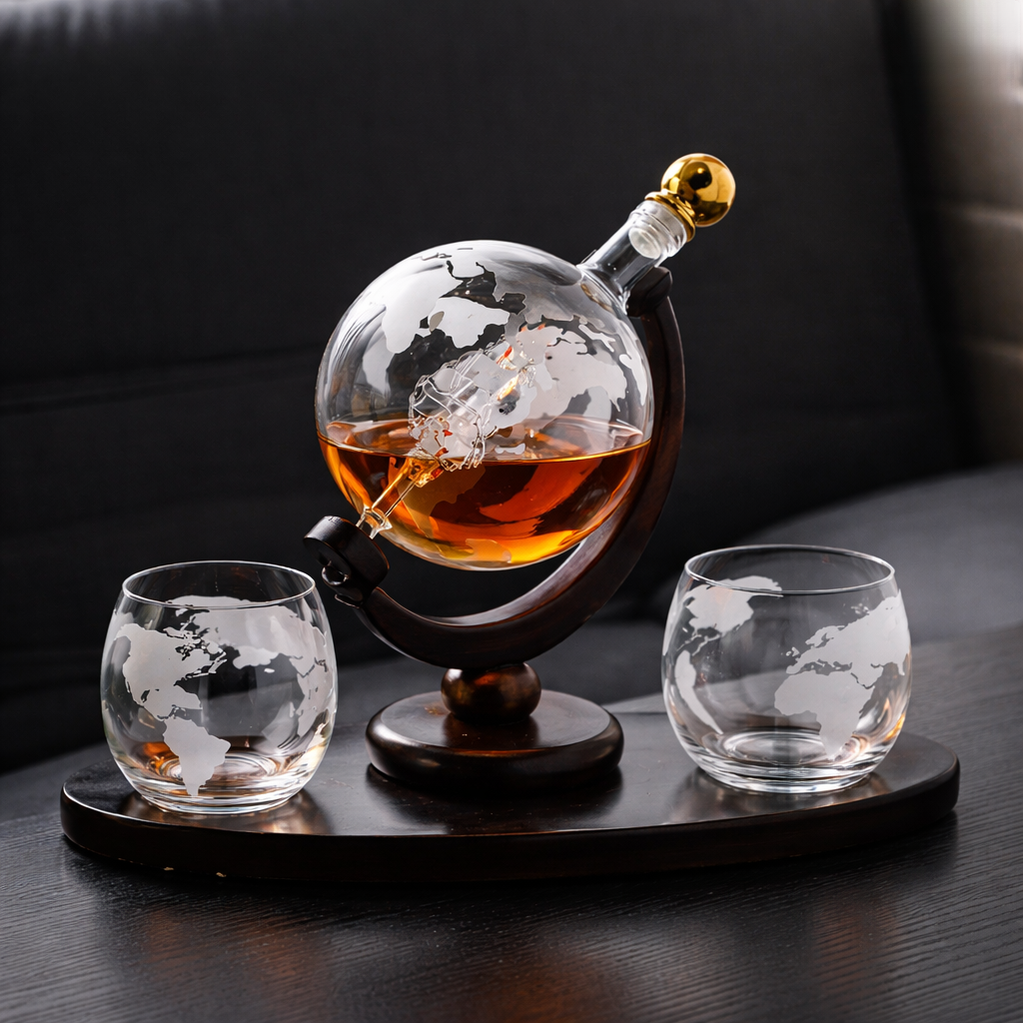 Whisky Decanter - World Map Edition